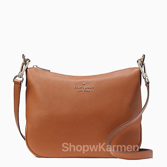 ♠️Kate Spade Rosie Large Pebbled Leather Crossbody Bag, Warm Gingerbread NWT - Picture 3 of 11